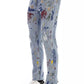 Light-Blue Cotton Men Jeans