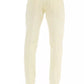 Beige Cotton Men Jeans