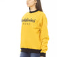 Yellow Cotton Women Hoodie