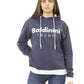Blue Cotton Women Sweater