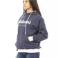 Blue Cotton Women Sweater