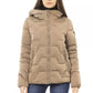 Beige Polyester Women Jacket