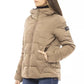 Beige Polyester Women Jacket
