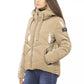 Beige Polyester Women Jacket