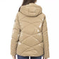 Beige Polyester Women Jacket