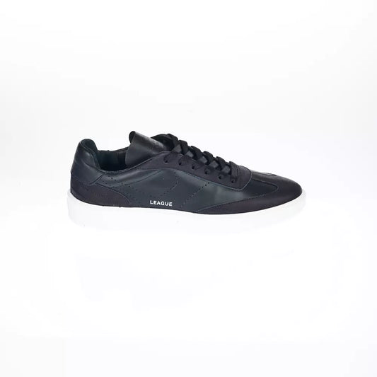 Black Leather Men Sneaker