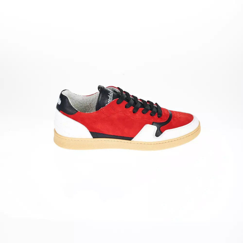 Red Leather Men Sneaker