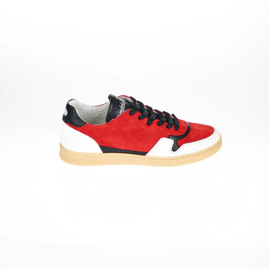 Red Leather Men Sneaker