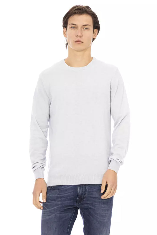 Light-Blue Wool Men Sweater