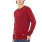 Red Wool Men Sweater