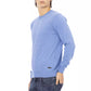Light Blue Wool Men Sweater