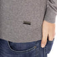 Gray Wool Men Sweater