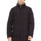 Black Polyester Men Jacket