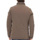 Brown Polyester Men Jacket