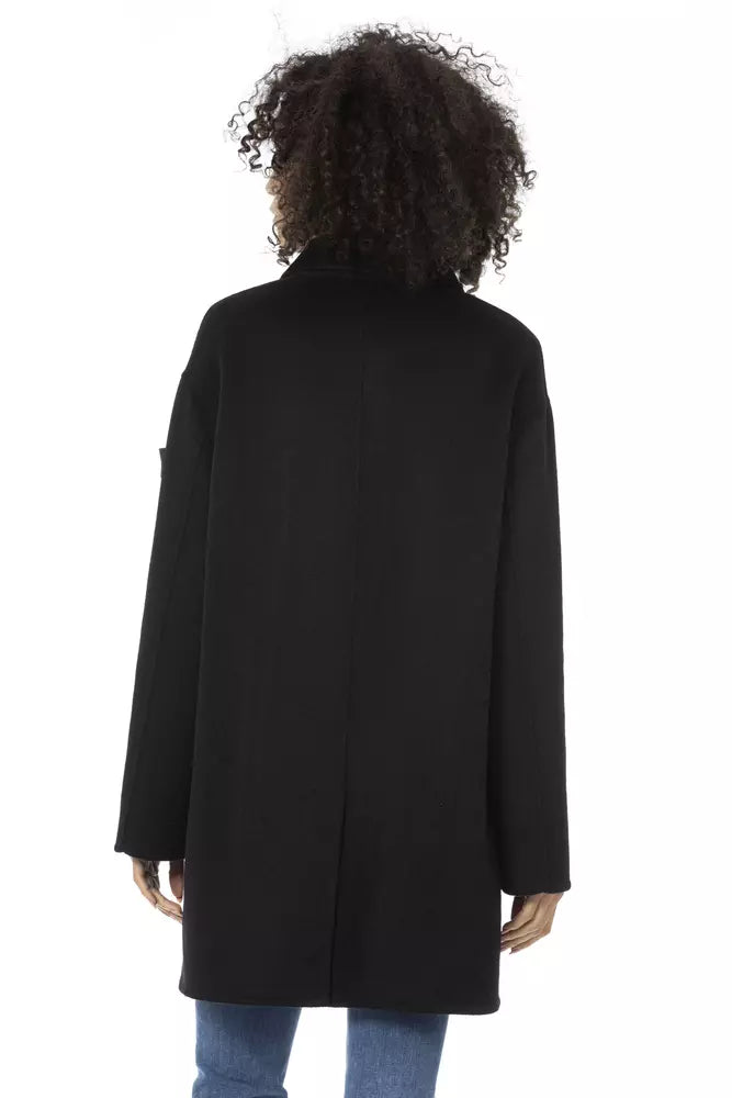 Black Wool Women Coat