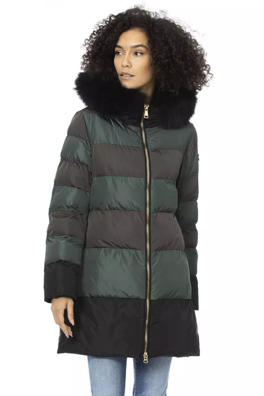 Green Polyester Women Jacket