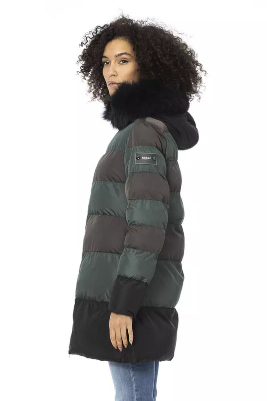 Green Polyester Women Jacket