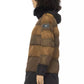Brown Polyester Women Jacket