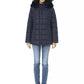 Blue Polyester Women Jacket