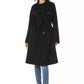Black Wool Women Trench Coat