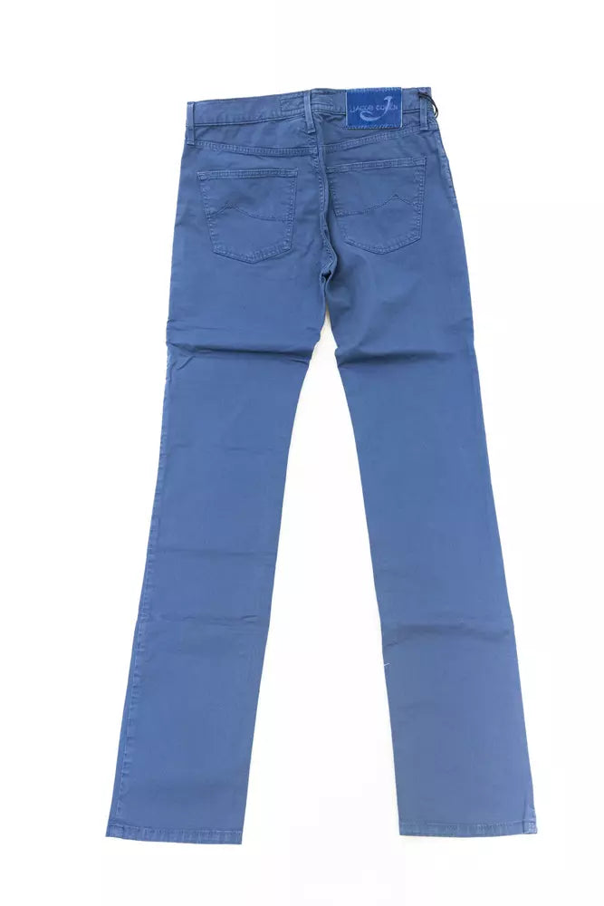 Blue Cotton Women Jeans