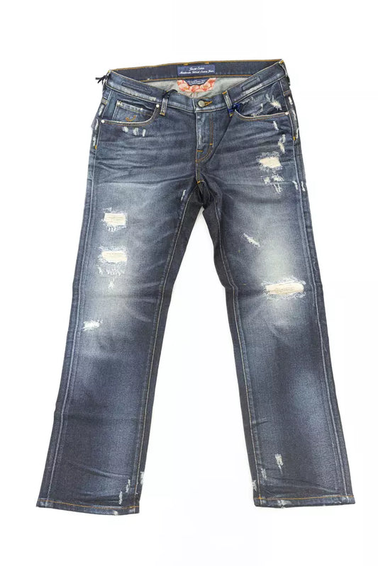 Blue Cotton Jeans & Pant