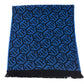 Blue Wool Men Scarf