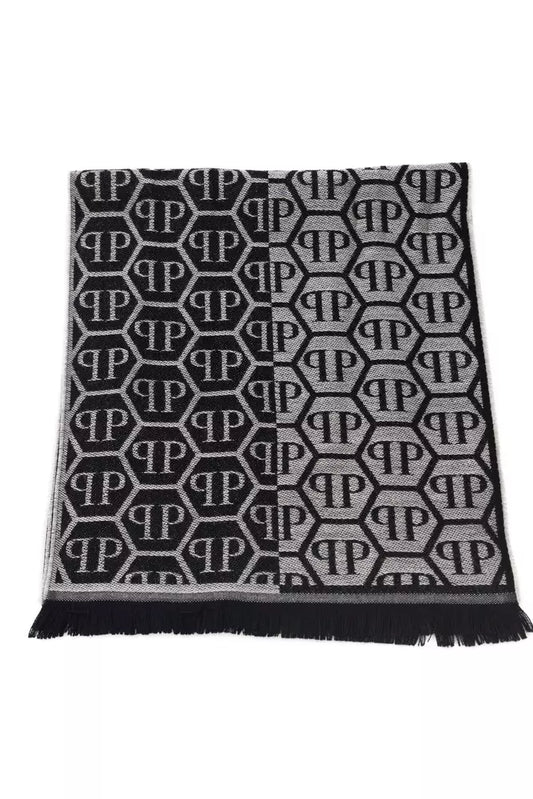 Gray Wool Men Scarf