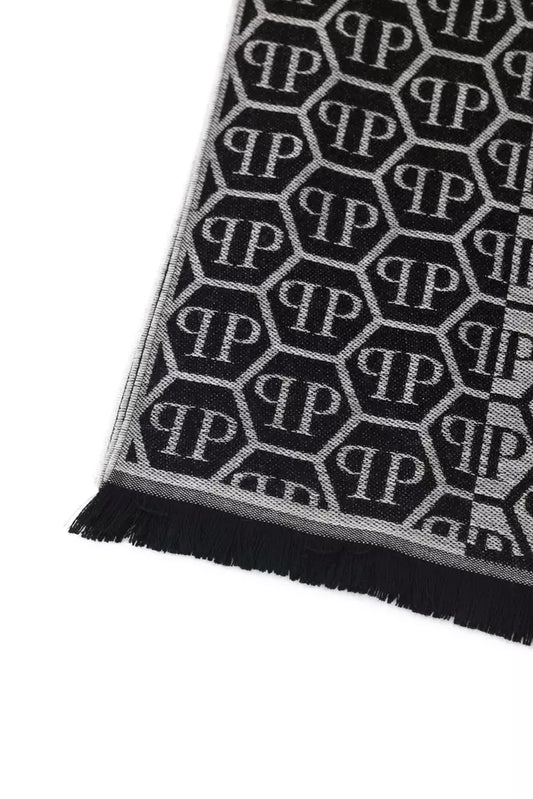 Gray Wool Men Scarf