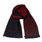 Red Wool Unisex Scarf