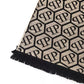 Beige Wool Men Scarf
