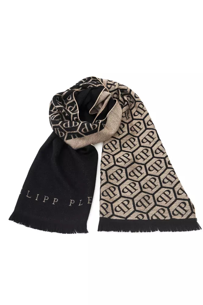 Elegant Monogram Fringed Scarf