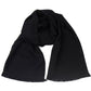 Black Wool Unisex Scarf