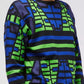 Blue Cotton Men Sweater