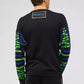 Blue Cotton Men Sweater
