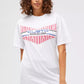 White Cotton Women T-Shirt
