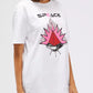 White Cotton Women T-Shirt
