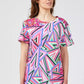 Fuchsia Cotton Women T-Shirt