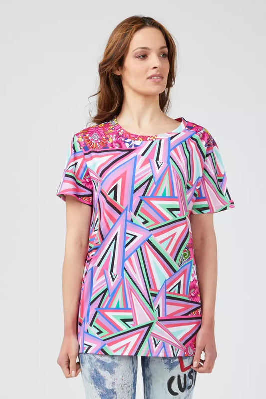 Fuchsia Cotton Women T-Shirt