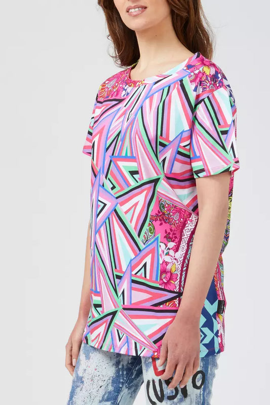 Fuchsia Cotton Women T-Shirt