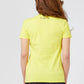 Yellow Cotton Women T-Shirt