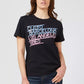 Black Cotton Women T-Shirt