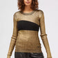 Gold Wool Women Sweater