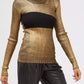 Gold Wool Women Sweater