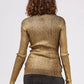 Gold Wool Women Sweater