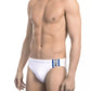 White Polyamide Men's Swimwear