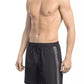 Black Polyester Men Swim Short