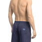 Blue Polyester Men Swim Short