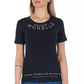 Black Cotton Women T-Shirt