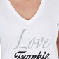 White Cotton Women TShirt